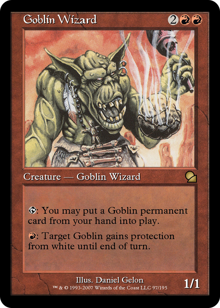 Image of Goblin Wizard (ME1-097) - Masters Edition Foil