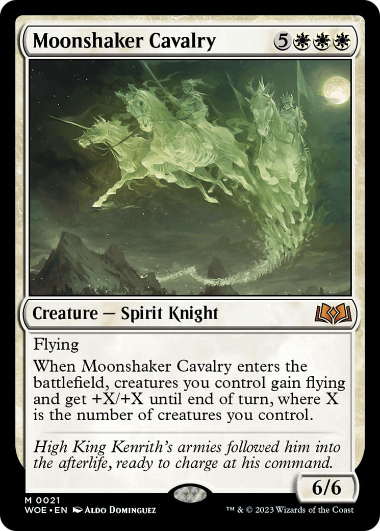 Image of Moonshaker Cavalry (WOE-021) - Wilds of Eldraine Foil