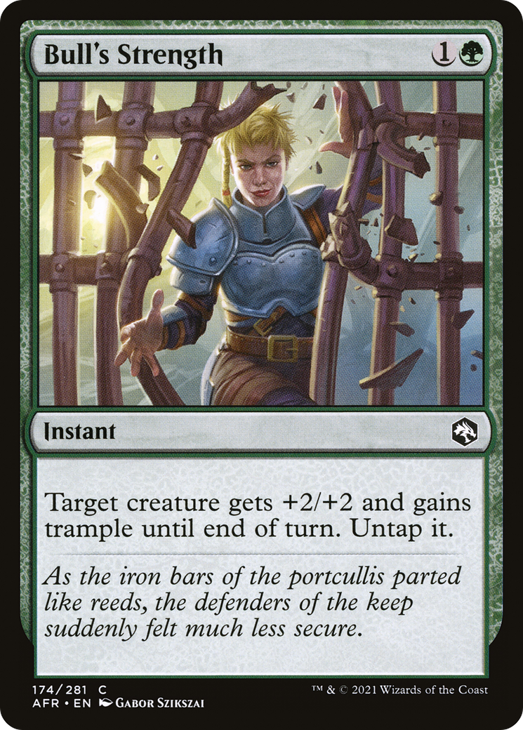 Image of Bull's Strength (AFR-174) - Adventures in the Forgotten Realms Foil