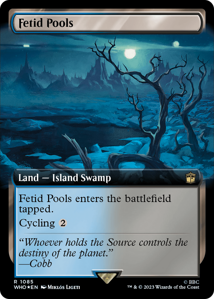 Image of Fetid Pools (Extended Art) (Surge Foil) (WHO-1085) - Doctor Who: (Extended Art) Foil