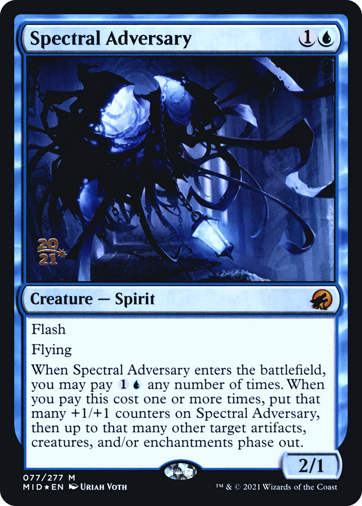 Image of Spectral Adversary (PRE-077) - Innistrad: Midnight Hunt Promos Foil