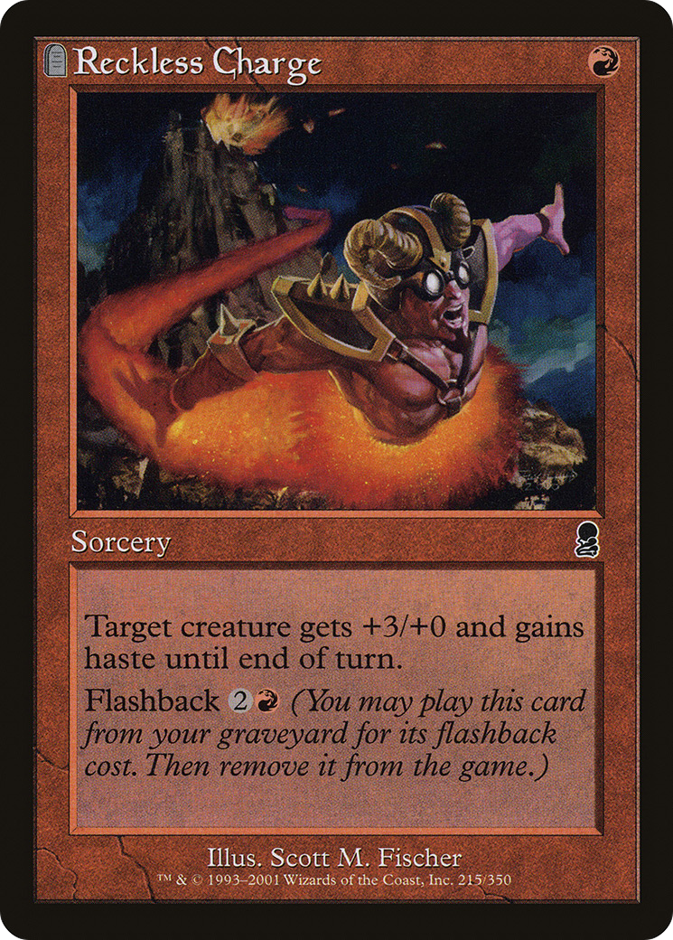 Image of Reckless Charge (ODY-215) - Odyssey: (tombstone) Foil