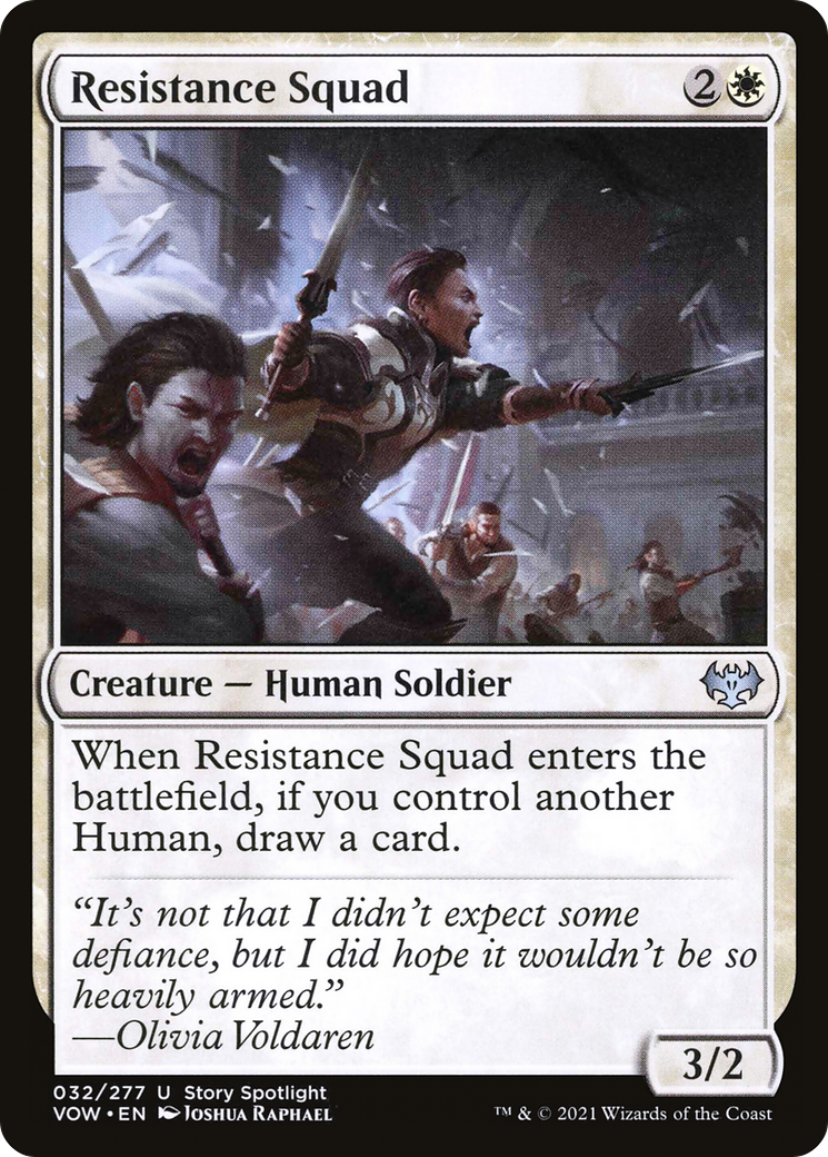 Image of Resistance Squad (VOW-032) - Innistrad: Crimson Vow Foil