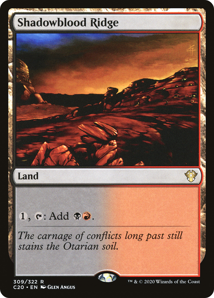 Image of Shadowblood Ridge (C20-309) - Commander 2020