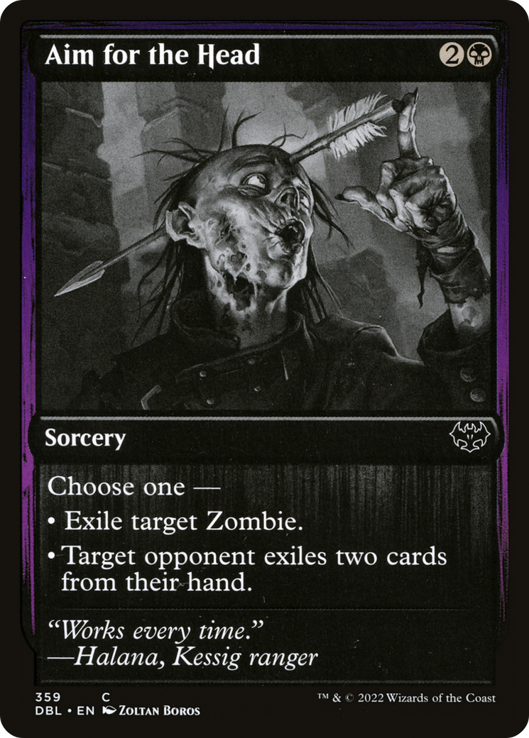 Image of Aim for the Head (DBL-359) - Innistrad: Double Feature Foil