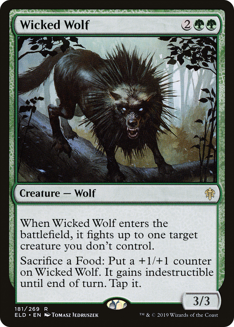Image of Wicked Wolf (ELD-181) - Throne of Eldraine