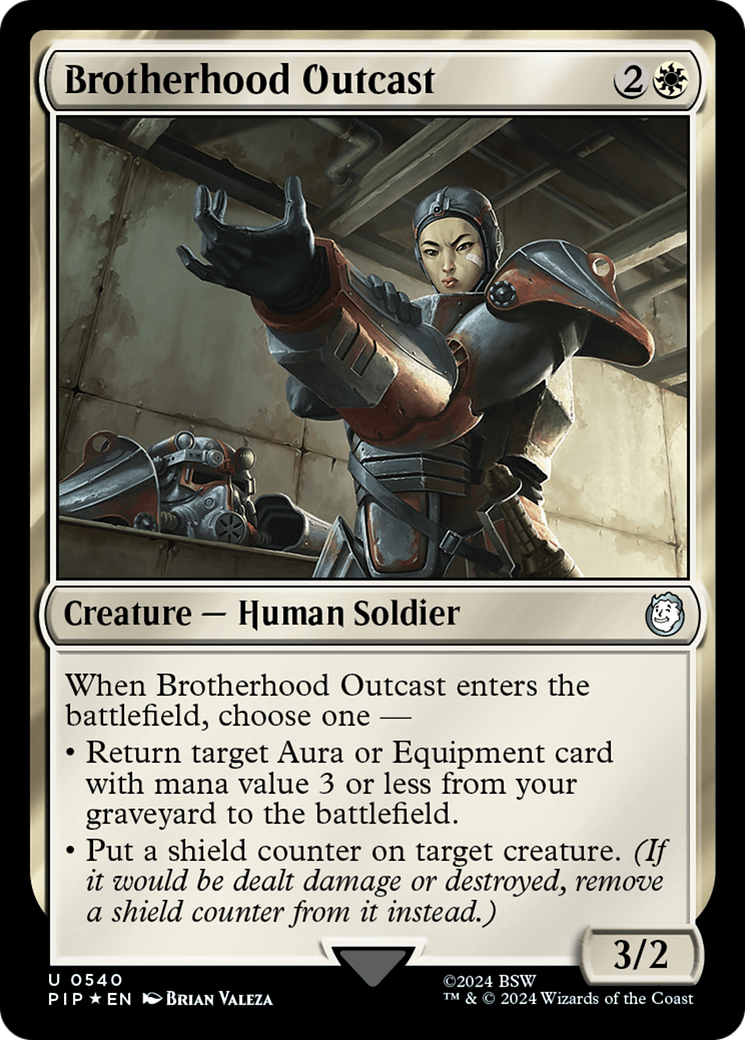Image of Brotherhood Outcast (Surge Foil) (PIP-540) - Fallout Foil