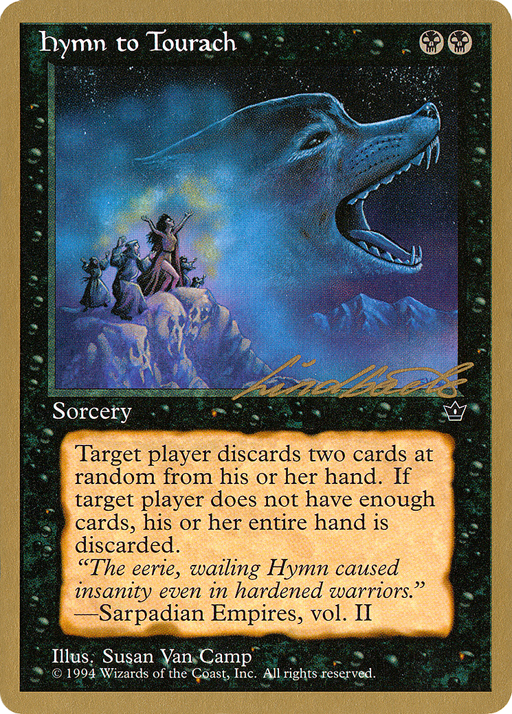 Image of Hymn to Tourach (Wolf) - 1996 Leon Lindback (FEM) (WCD-) - Pro Tour Collector Set