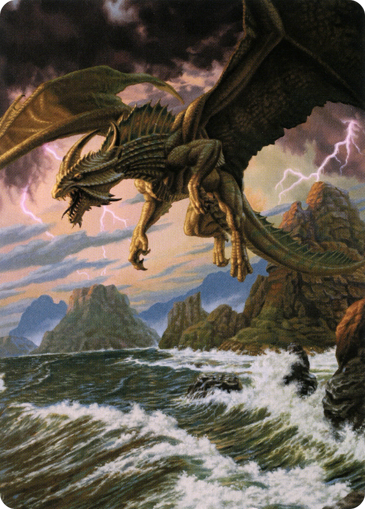 Image of Ancient Bronze Dragon // Ancient Bronze Dragon (ACLB-003) - Battle for Baldur's Gate Art Series (Borderless)