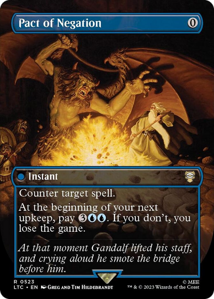 Image of Pact of Negation (Borderless) (LTC-523) - Tales of Middle-earth Commander (Borderless)
