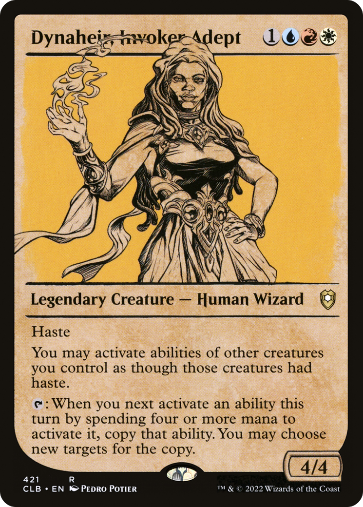 Image of Dynaheir, Invoker Adept (Showcase) (CLB-421) - Commander Legends: Battle for Baldur's Gate: (Showcase) Foil