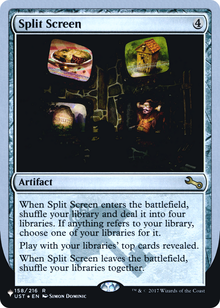 Image of Split Screen (LIST-158/216) - The List (Unfinity Foil Edition) Foil