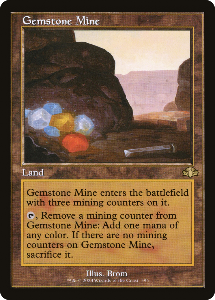 Image of Gemstone Mine (Retro Frame) (DMR-395) - Dominaria Remastered Foil
