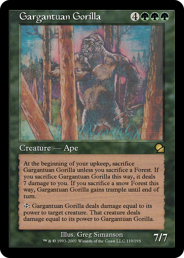 Image of Gargantuan Gorilla (ME1-119) - Masters Edition