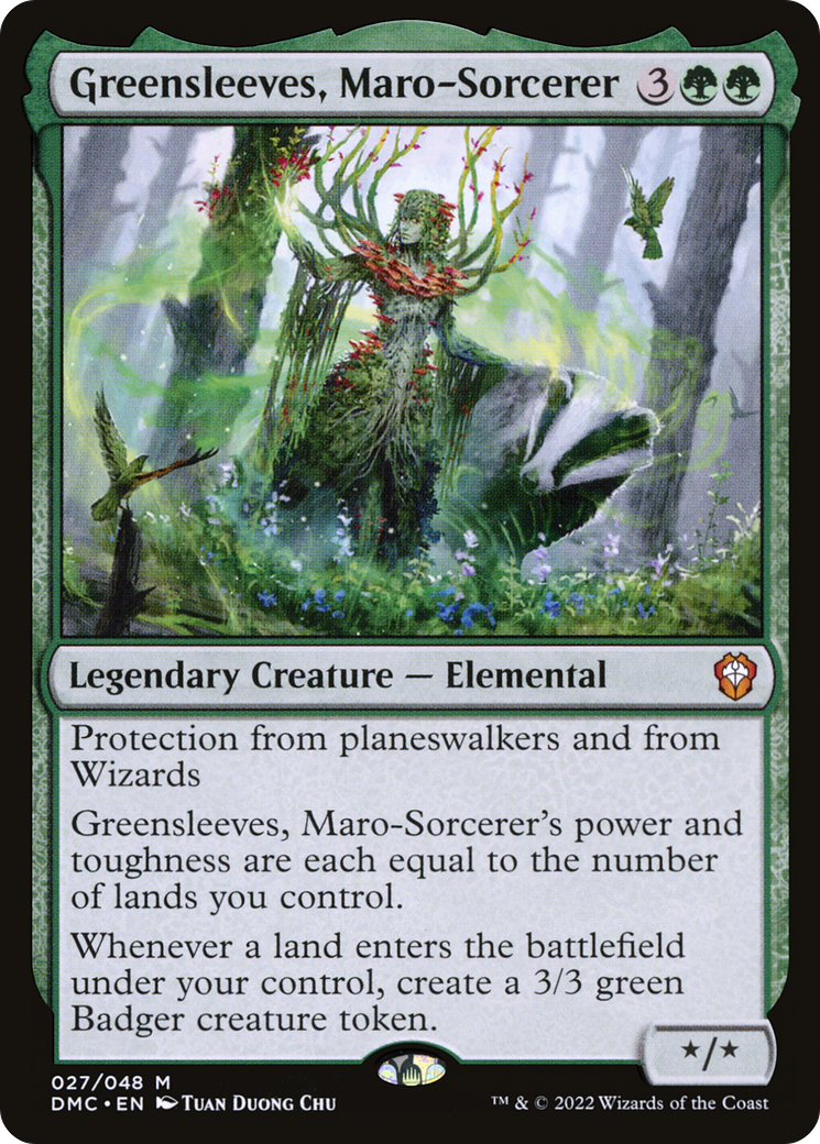 Image of Greensleeves, Maro-Sorcerer (DMC-027) - Dominaria United Commander