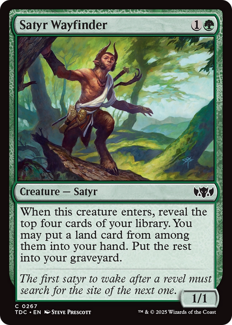 Image of Satyr Wayfinder (TDC-267) - Commander: Tarkir: Dragonstorm
