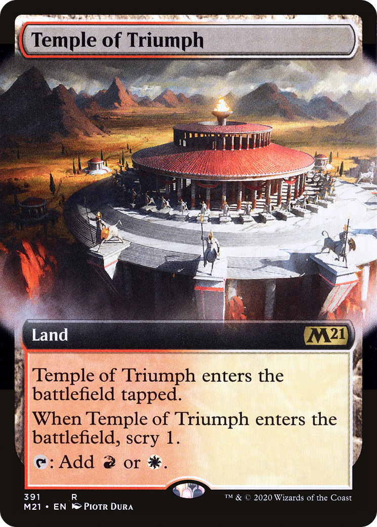 Image of Temple of Triumph (Extended Art) (M21-391) - Core Set 2021: (Extended Art)