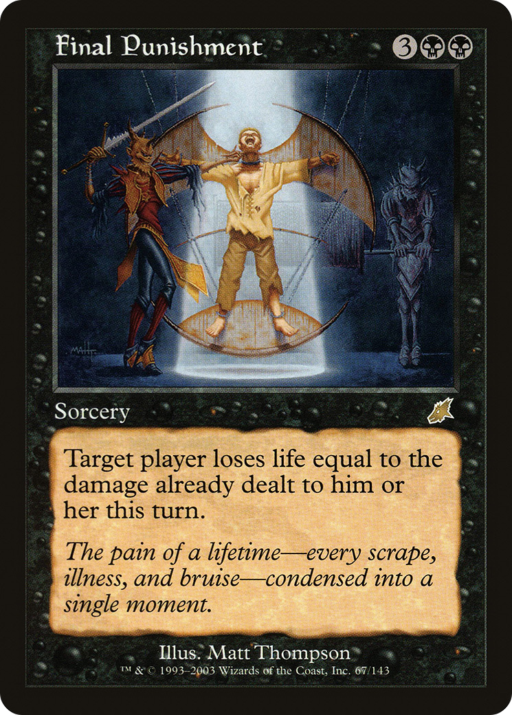 Image of Final Punishment (SCG-067) - Scourge Foil