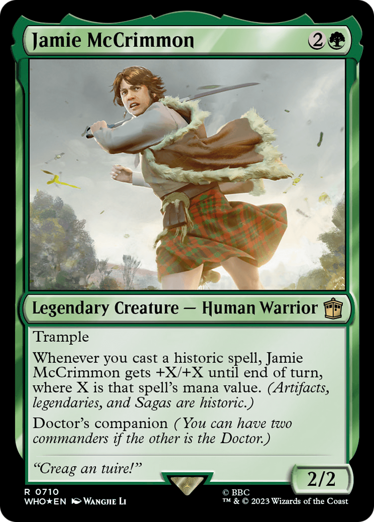 Image of Jamie McCrimmon (Surge Foil) (WHO-710) - Doctor Who Foil