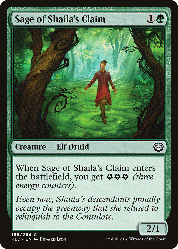Image of Sage of Shaila's Claim (KLD-168) - Kaladesh Foil