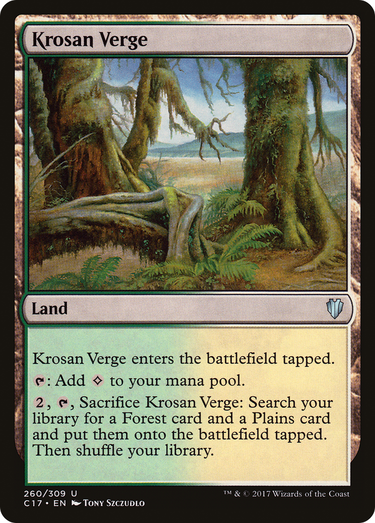 Image of Krosan Verge (C17-260) - Commander 2017