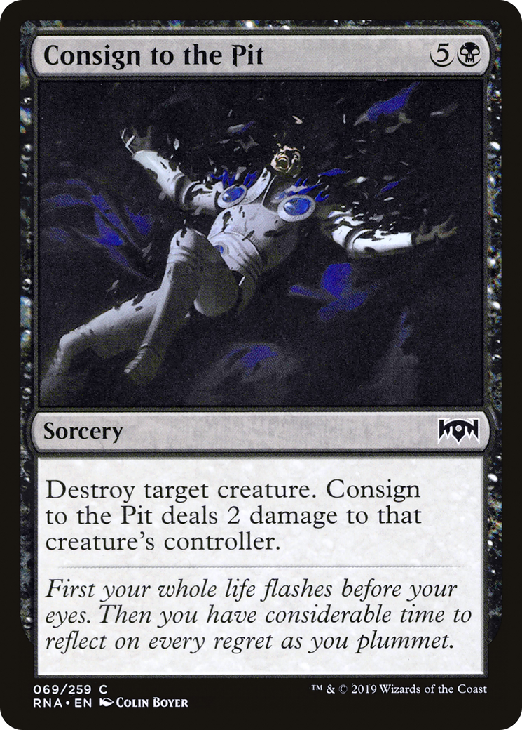 Image of Consign to the Pit (RNA-069) - Ravnica Allegiance Foil