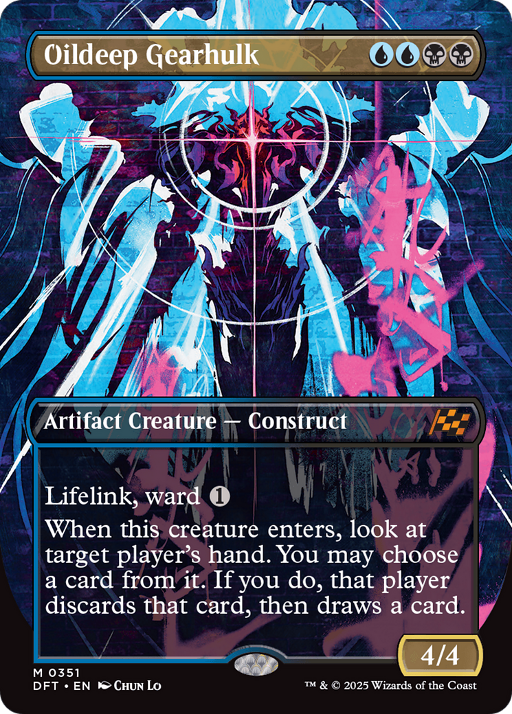 Image of Oildeep Gearhulk (Borderless) (DFT-351) - Aetherdrift (Borderless)