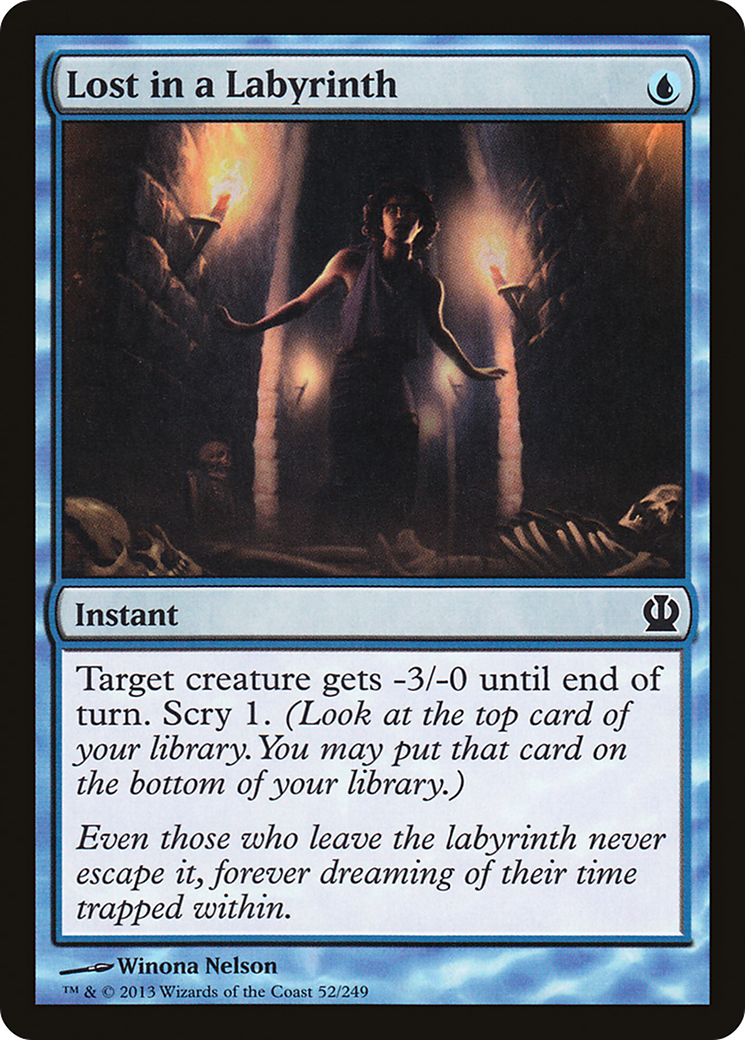 Image of Lost in a Labyrinth (THS-052) - Theros Foil
