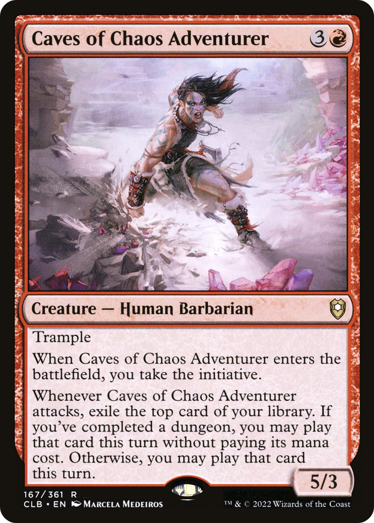 Image of Caves of Chaos Adventurer (CLB-167) - Commander Legends: Battle for Baldur's Gate Foil