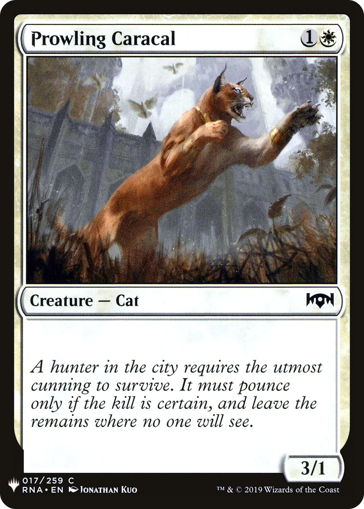 Image of Prowling Caracal (LIST-017) - The List