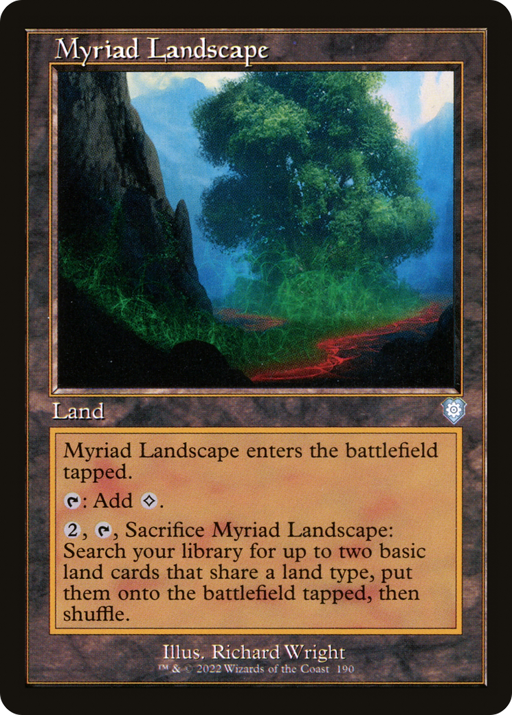Image of Myriad Landscape (Retro Frame) (BRC-190) - The Brothers' War Commander