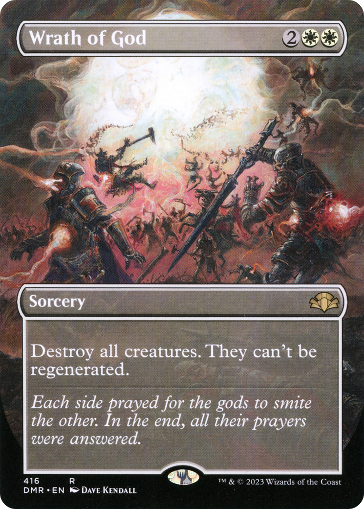 Image of Wrath of God (Borderless) (DMR-416) - Dominaria Remastered (Borderless) Foil