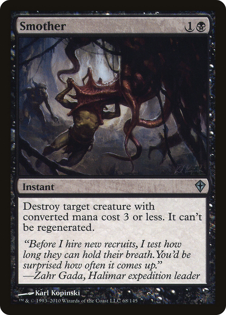 Image of Smother (WWK-068) - Worldwake Foil