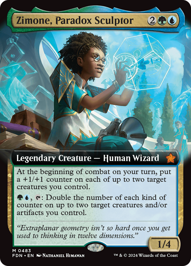 Image of Zimone, Paradox Sculptor (Extended Art) (FDN-483) - Foundations: (Extended Art) Foil