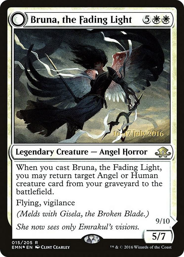 Image of Bruna, the Fading Light (PRE-015) - Eldritch Moon Promos: (mooneldrazidfc) Foil