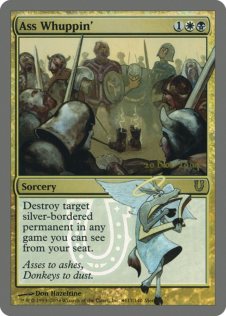 Image of Ass Whuppin' (LARP-117) - Unhinged Promos Foil