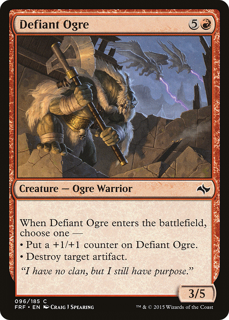 Image of Defiant Ogre (FRF-096) - Fate Reforged Foil