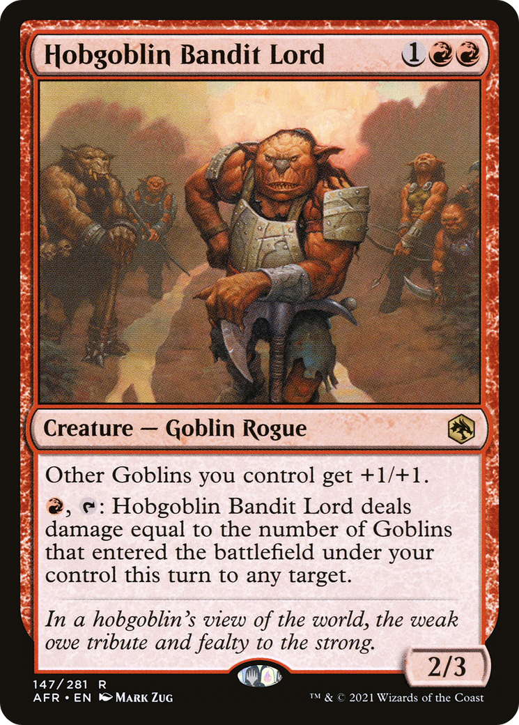 Image of Hobgoblin Bandit Lord (AFR-147) - Adventures in the Forgotten Realms Foil