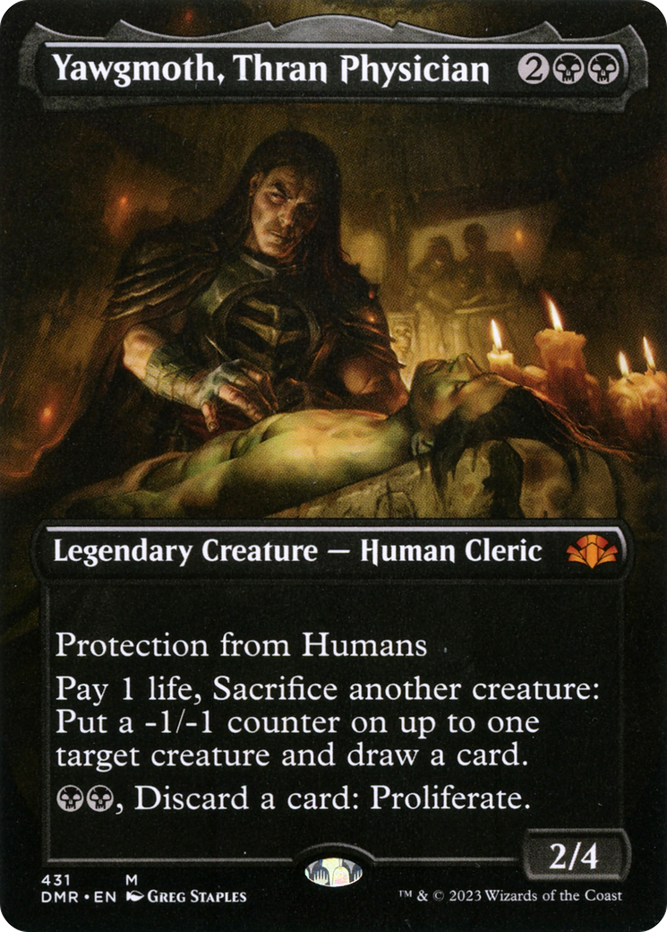 Image of Yawgmoth, Thran Physician (Borderless) (DMR-431) - Dominaria Remastered (Borderless)
