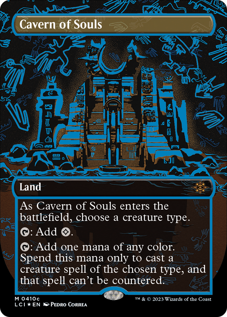 Image of Cavern of Souls (0410c) (Borderless) (LCI-410C) - The Lost Caverns of Ixalan (Borderless) Foil