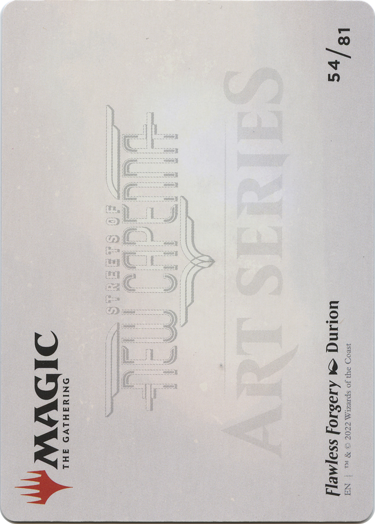 Image of Flawless Forgery // Flawless Forgery (ASNC-054) - New Capenna Art Series (Borderless) Foil