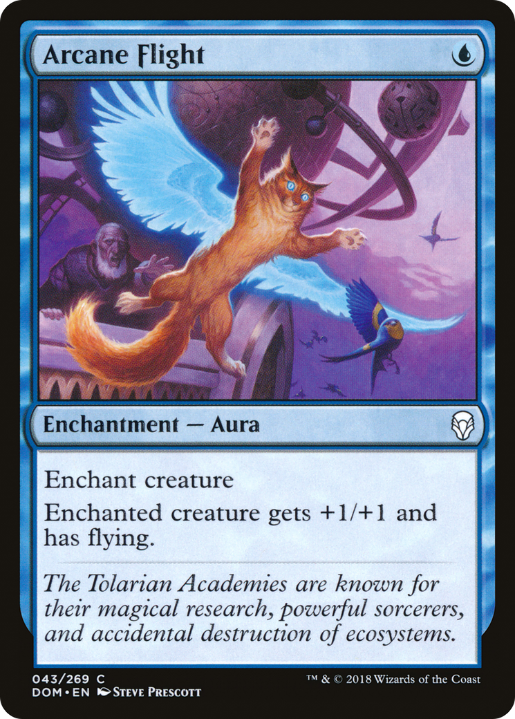 Image of Arcane Flight (DOM-043) - Dominaria Foil