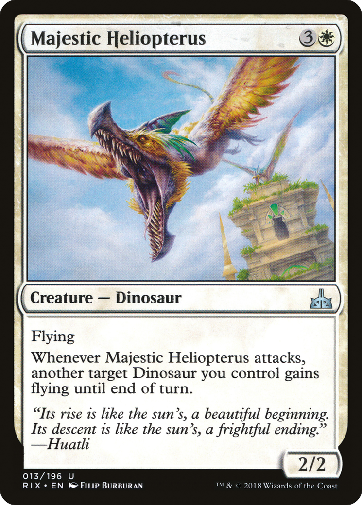 Image of Majestic Heliopterus (RIX-013) - Rivals of Ixalan Foil