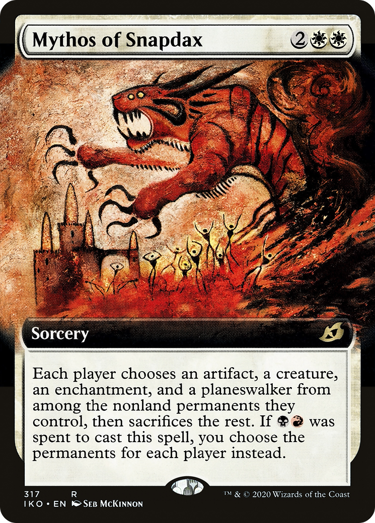 Image of Mythos of Snapdax (Extended Art) (IKO-317) - Ikoria: Lair of Behemoths: (Extended Art)