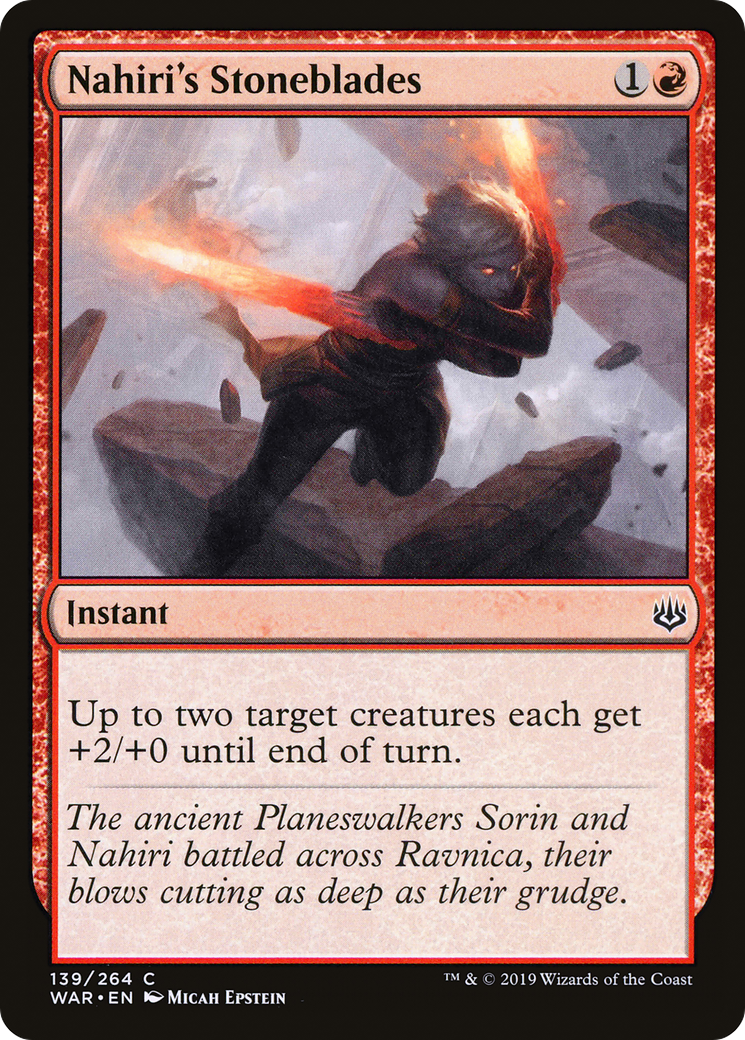 Image of Nahiri's Stoneblades (WAR-139) - War of the Spark Foil