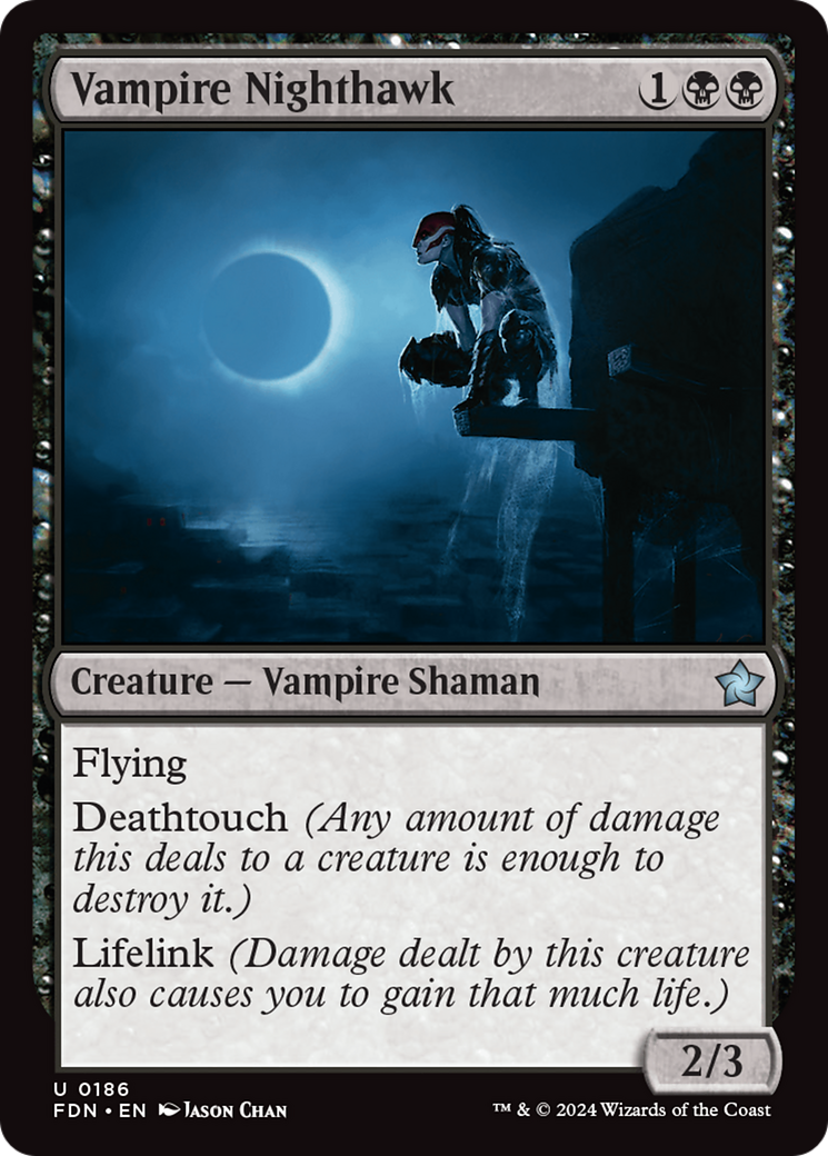 Image of Vampire Nighthawk (FDN-186) - Foundations Foil