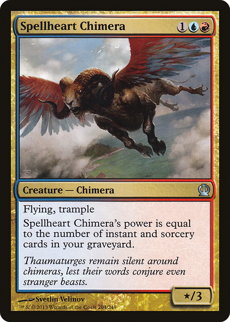 Image of Spellheart Chimera (THS-204) - Theros Foil