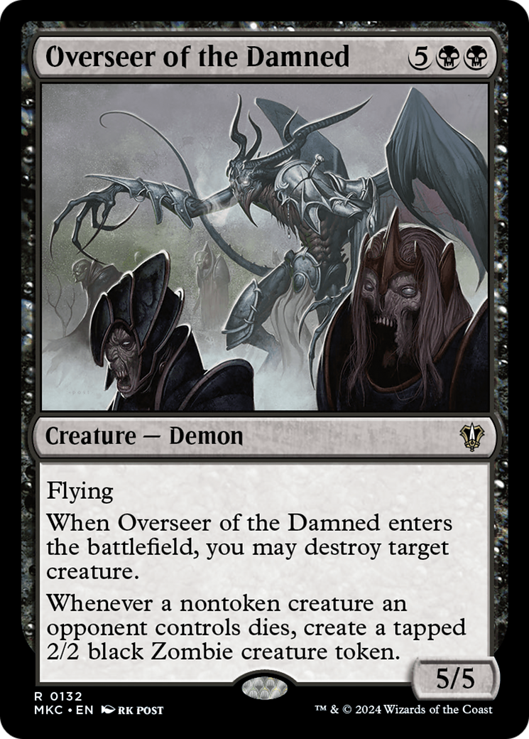 Image of Overseer of the Damned (MKC-132) - Murders at Karlov Manor Commander