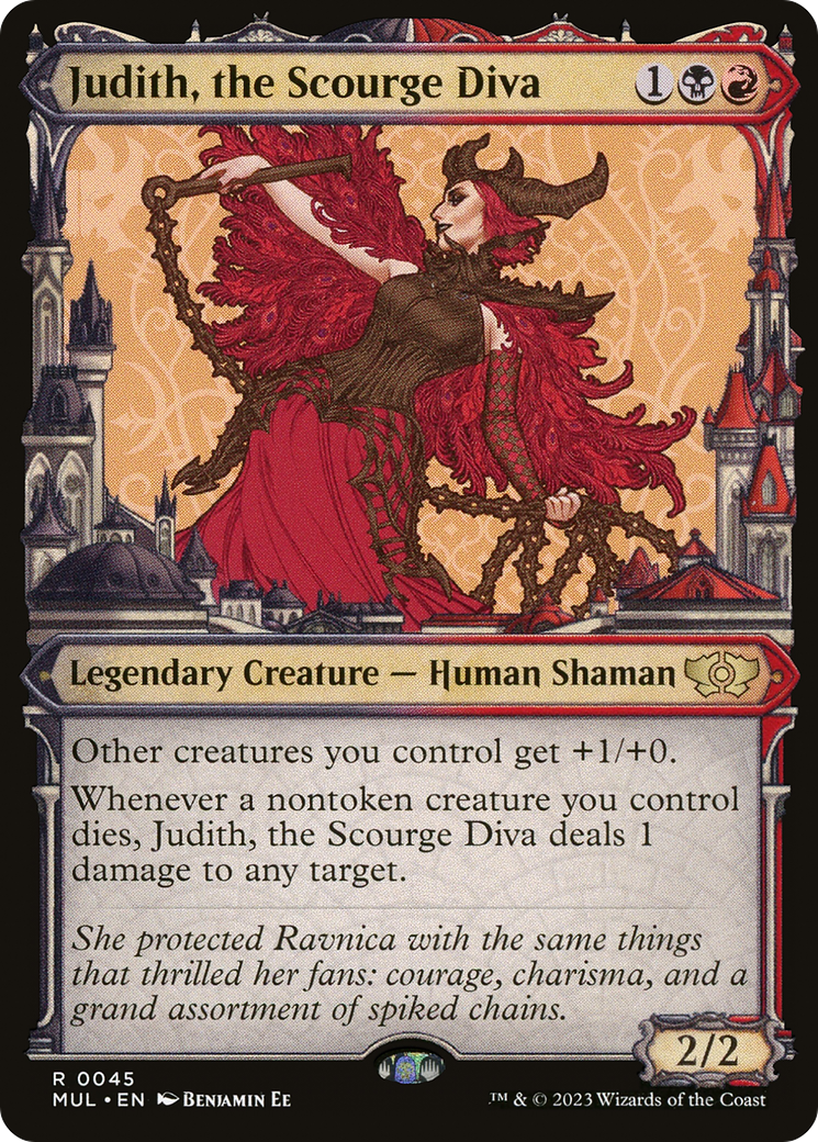 Image of Judith, the Scourge Diva (MUL-045) - Multiverse Legends: (Showcase) Foil