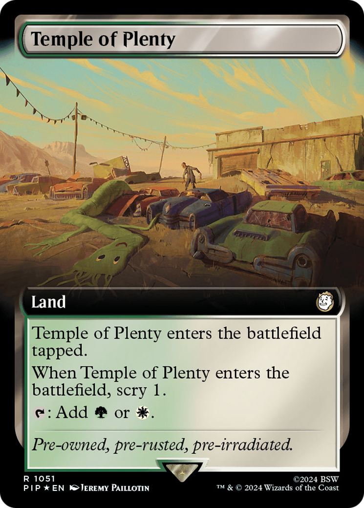 Image of Temple of Plenty (Extended Art) (Surge Foil) (PIP-1051) - Fallout: (Extended Art) Foil